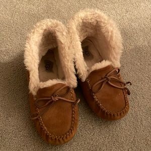 Ugg booties slip on moccasins